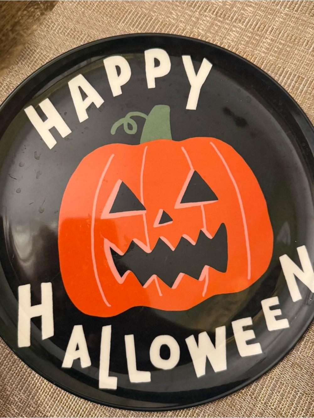 Hyde & EEK!! Halloween Pumpkin melamine plate 2022